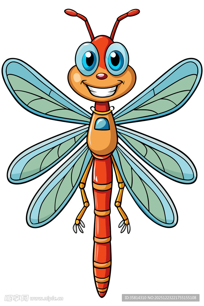 可爱卡通蜻蜓形象