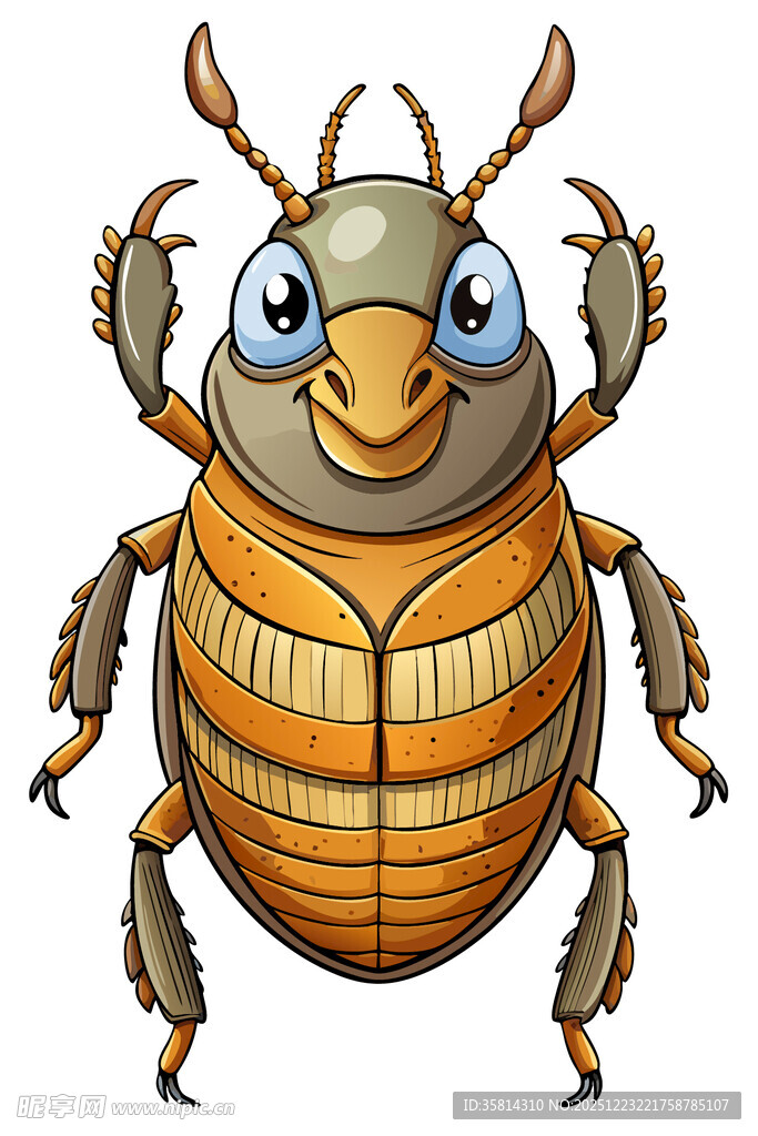 可爱卡通甲虫形象