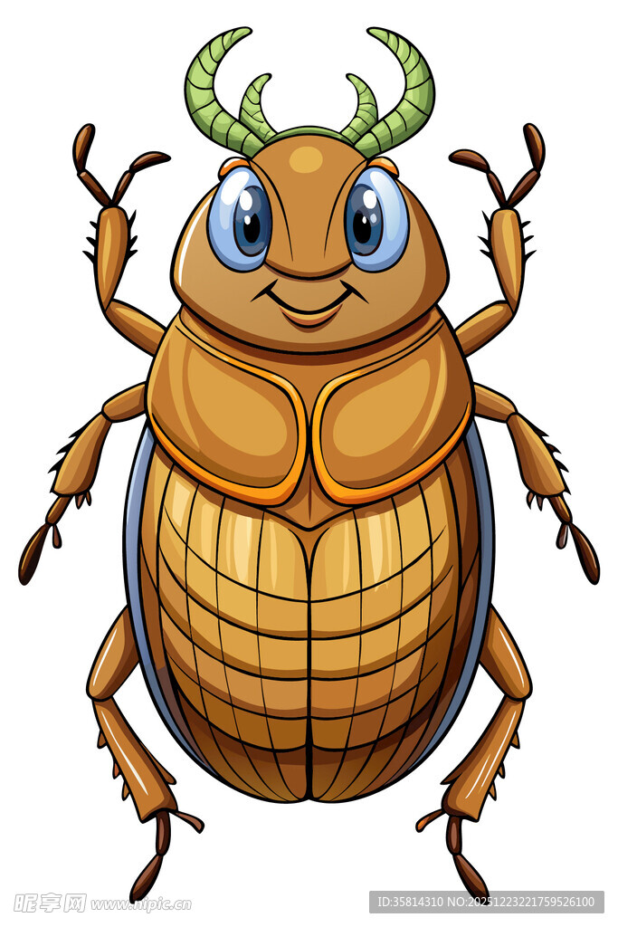 可爱卡通甲虫形象