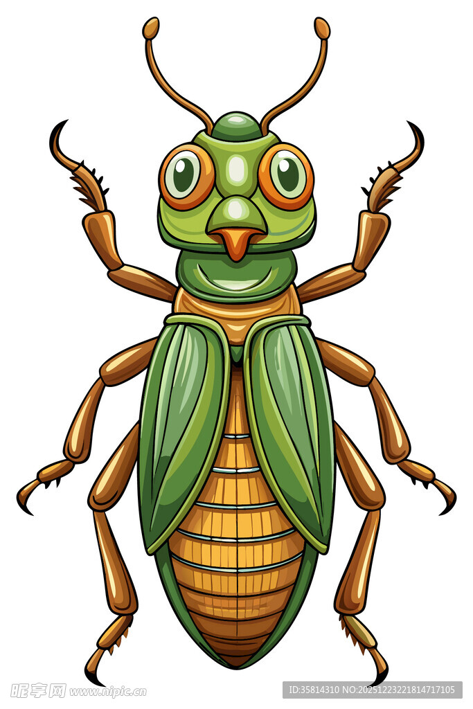可爱卡通甲虫形象