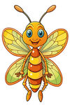 可爱卡通蜜蜂形象