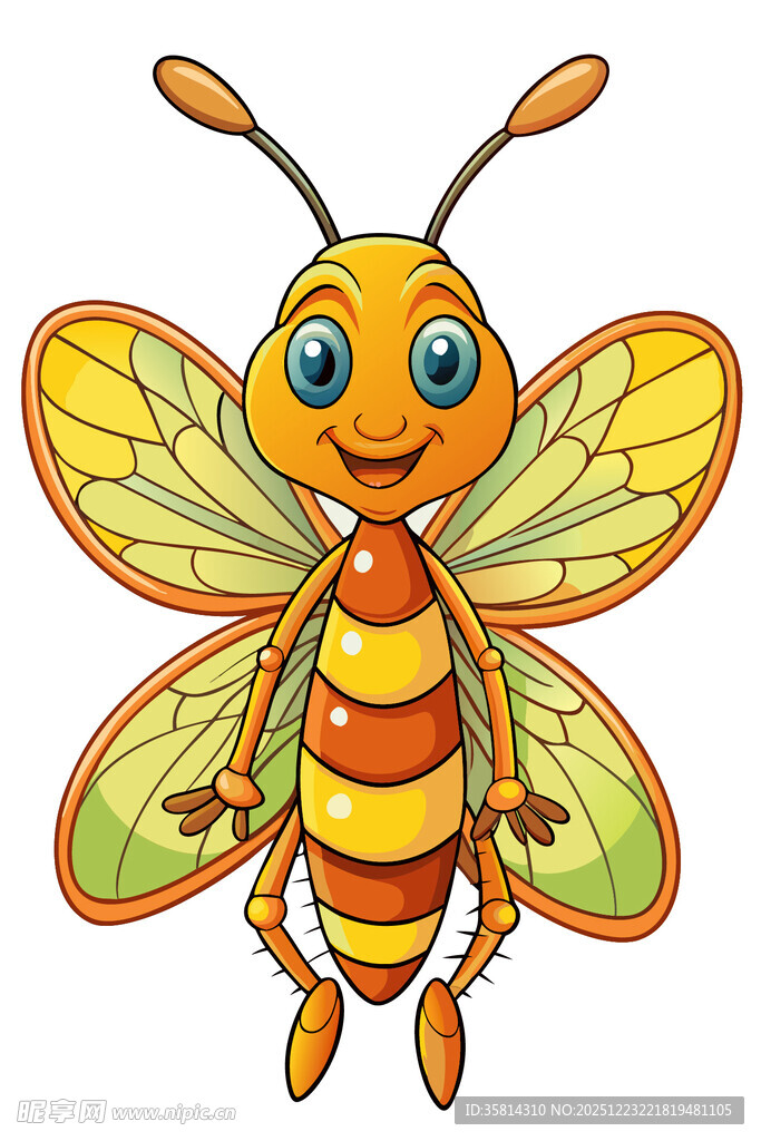 可爱卡通蜜蜂形象