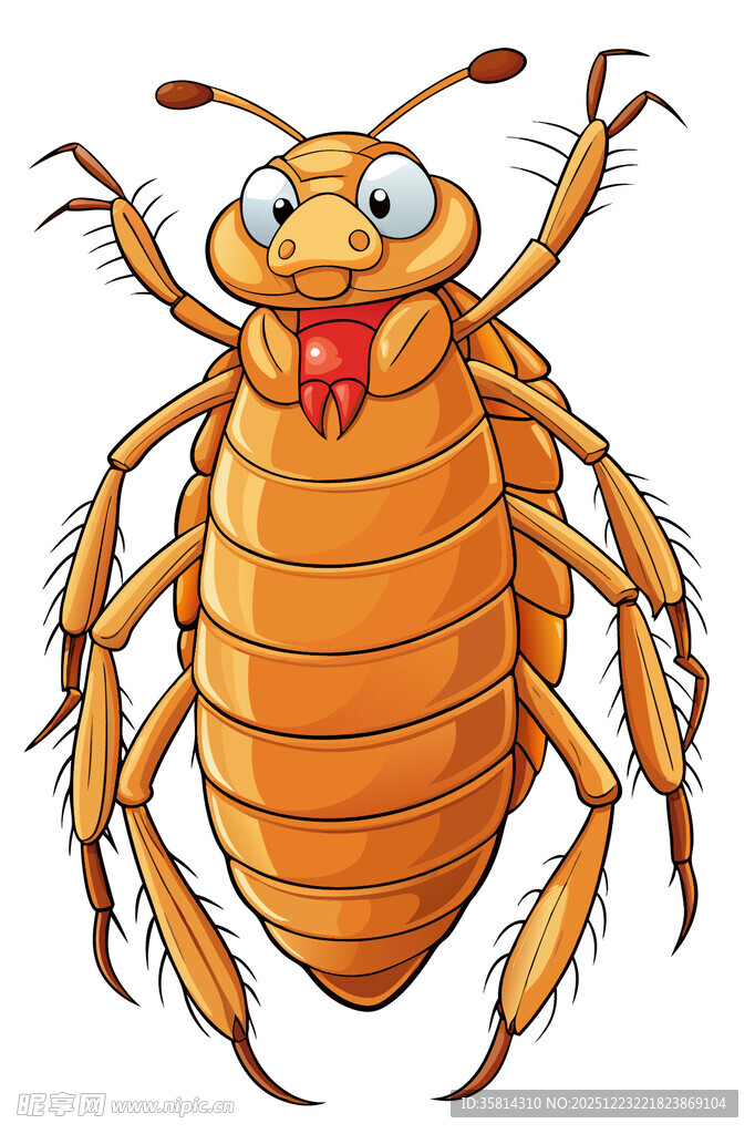 卡通形象的搞笑大虫子