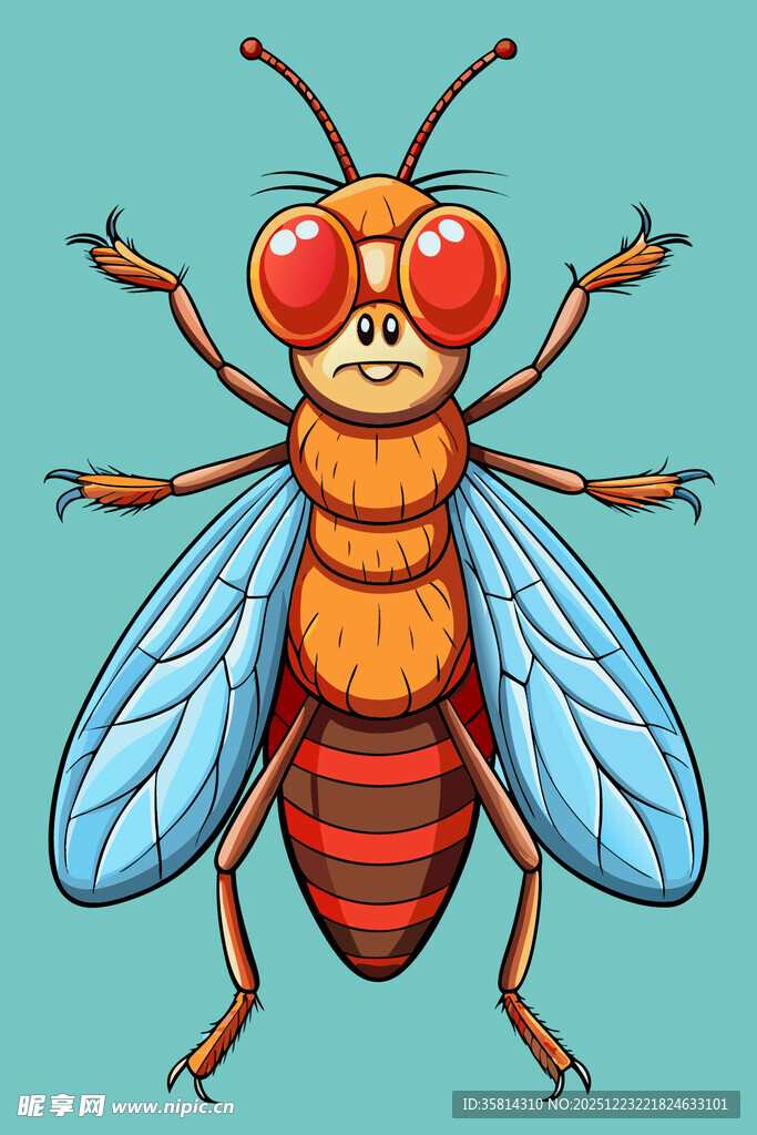 可爱卡通蜜蜂形象展示