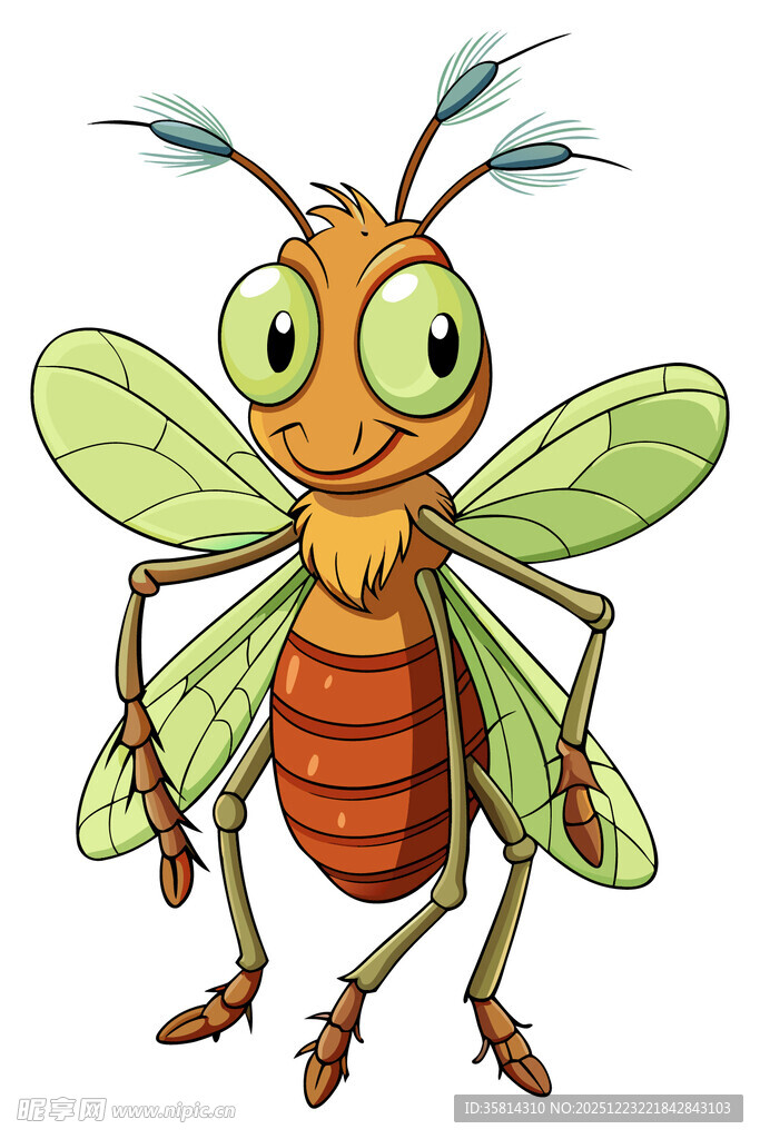 可爱卡通昆虫形象