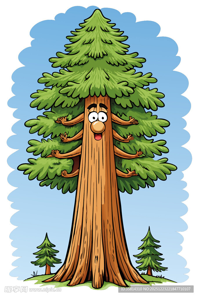 拟人化的大树形象