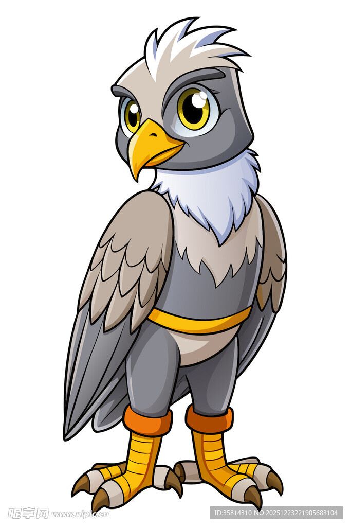 拟人化鹰角色形象