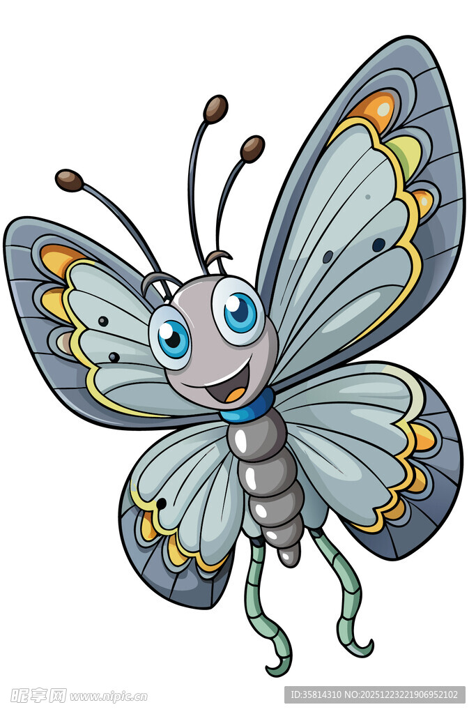 可爱卡通蝴蝶形象