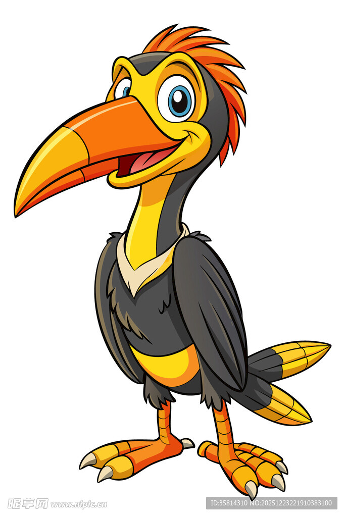 卡通巨嘴鸟形象