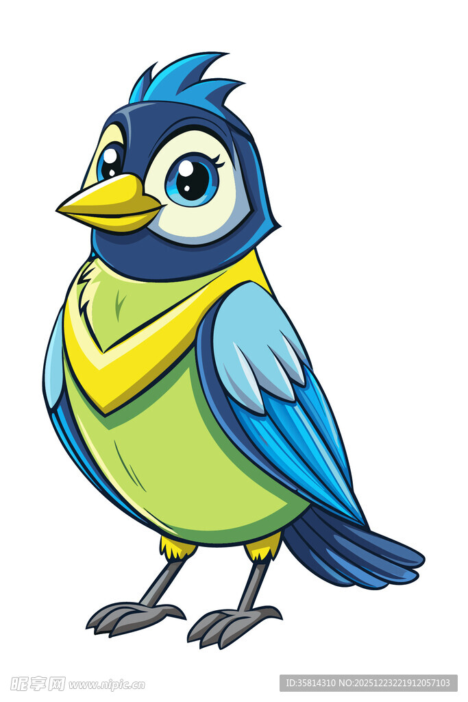 可爱卡通小鸟形象