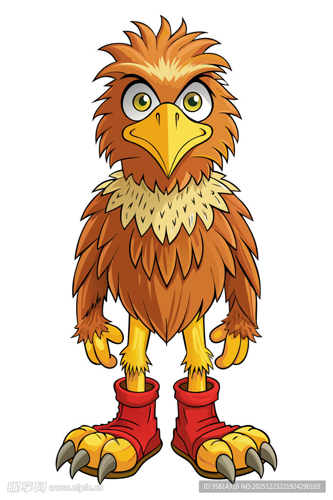 拟人化鹰角色形象