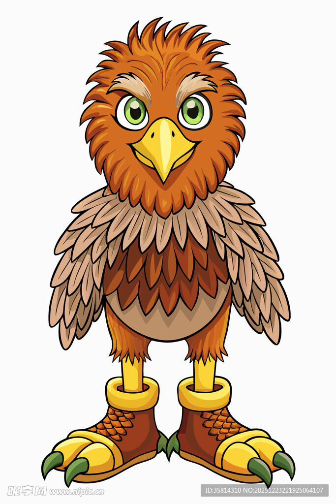 可爱拟人化猫头鹰形象