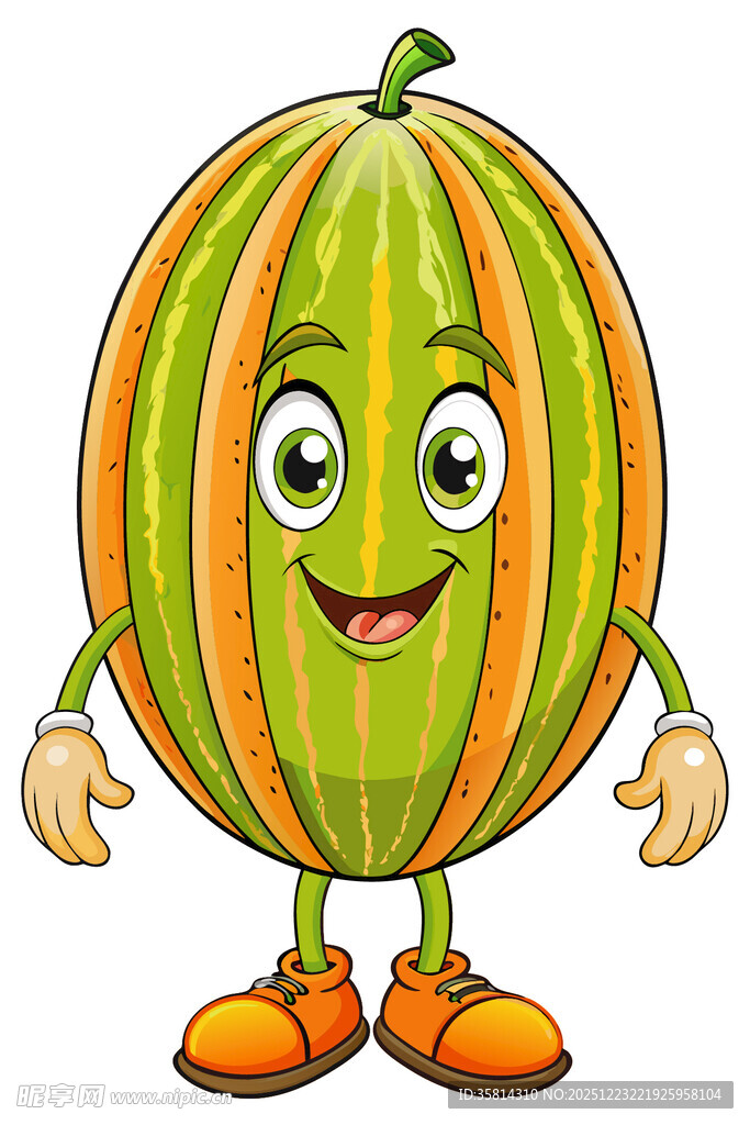 可爱甜瓜卡通形象