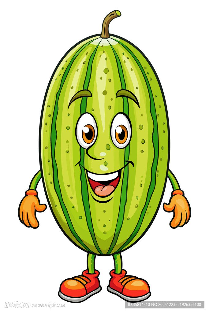 可爱卡通西瓜形象