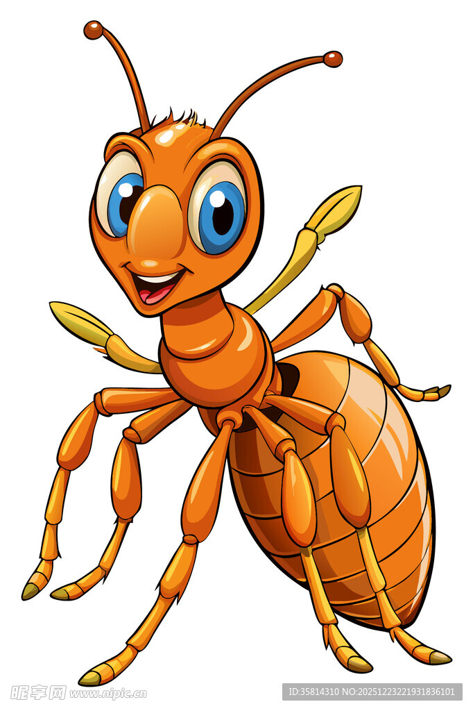 可爱卡通蚂蚁形象