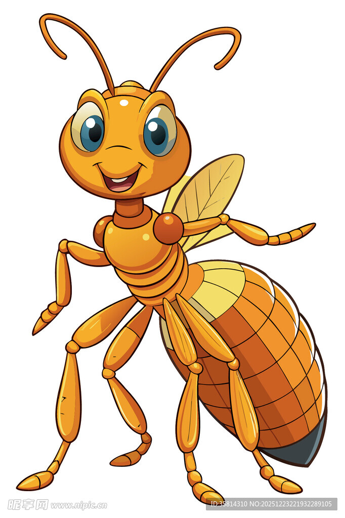 可爱卡通蚂蚁形象