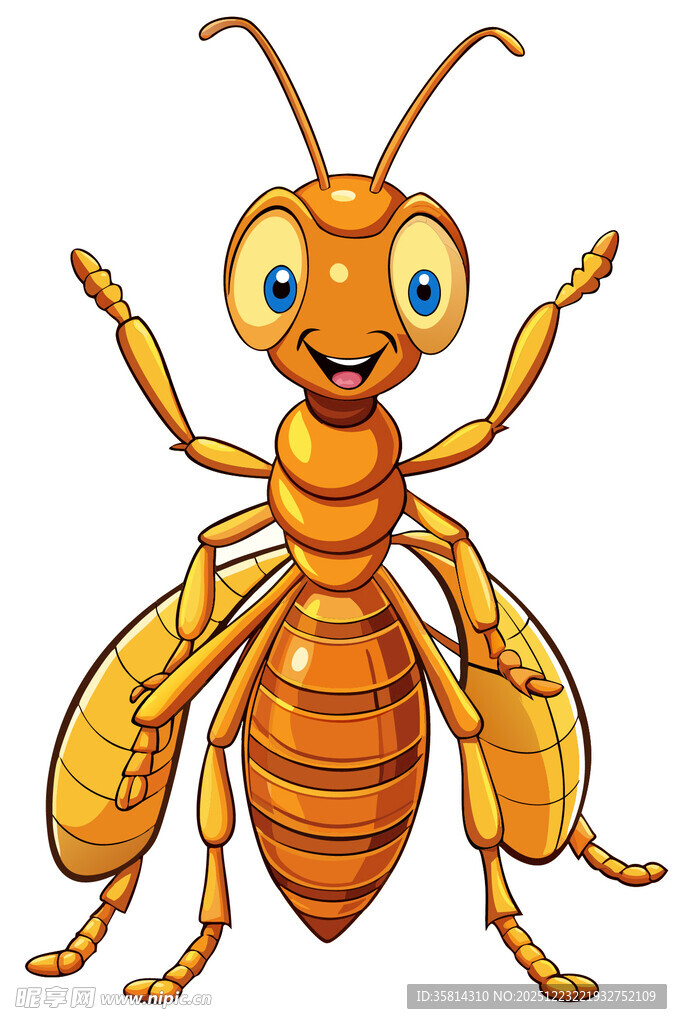 可爱卡通蚂蚁形象