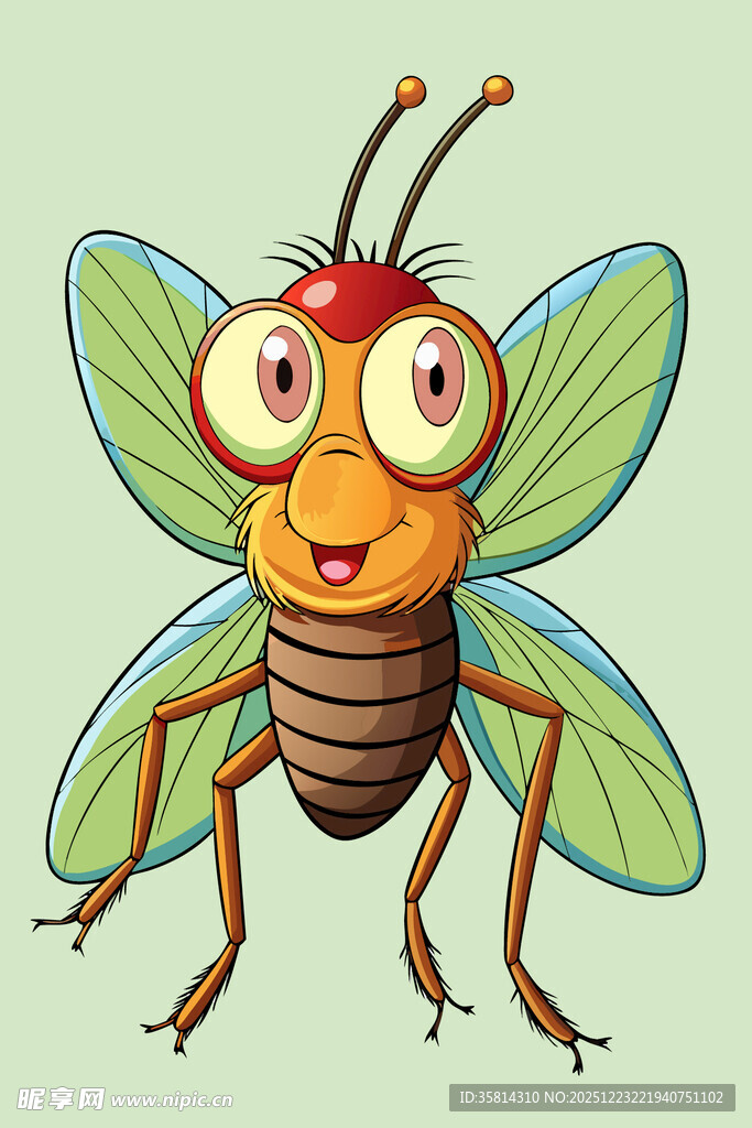 可爱卡通小昆虫