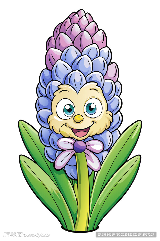 可爱风风信子卡通形象