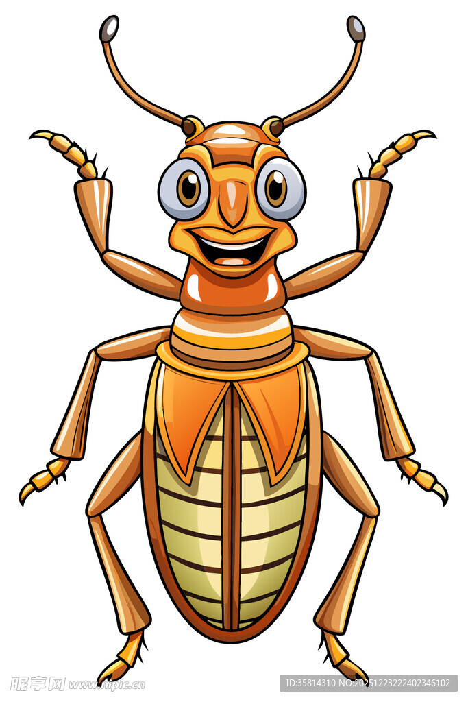 可爱卡通甲虫形象