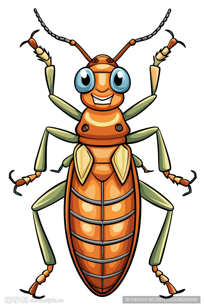 可爱卡通甲虫形象