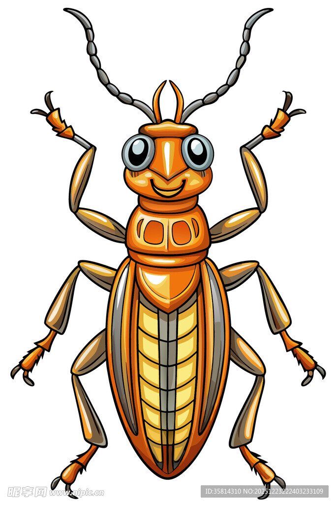 可爱卡通甲虫形象