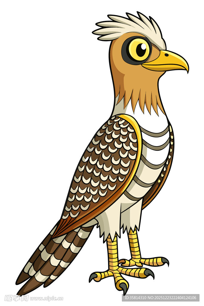 卡通风格的鹰形象