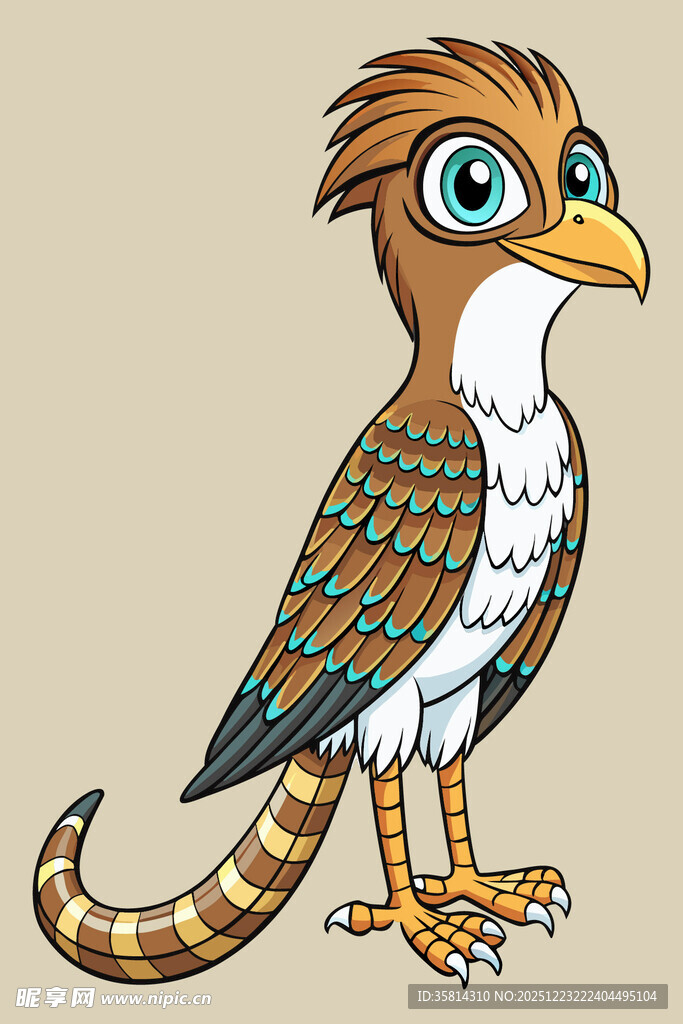 奇幻彩色鸟卡通形象