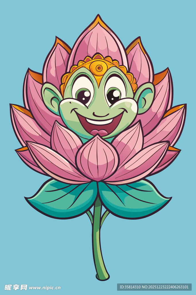 莲花精灵卡通形象