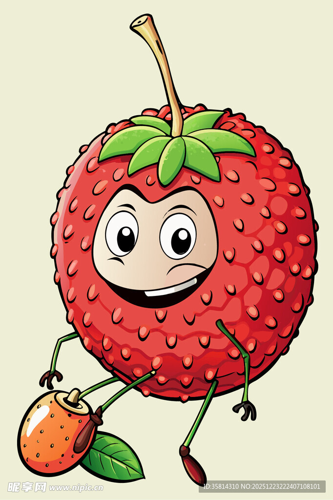 可爱荔枝卡通形象