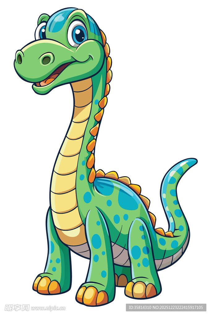 可爱卡通恐龙形象展示