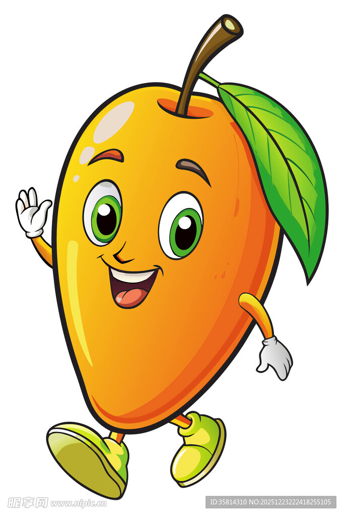 可爱芒果卡通形象