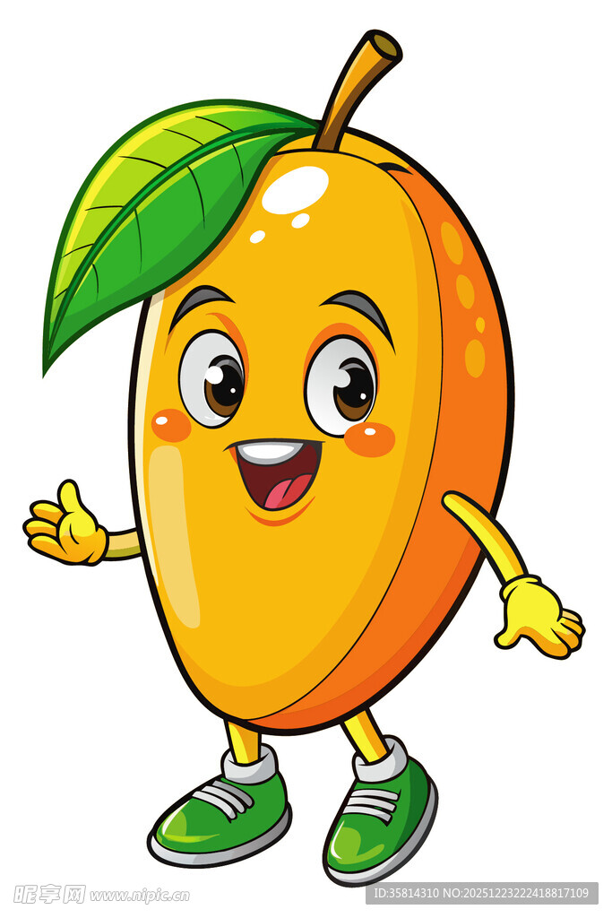 可爱芒果卡通形象