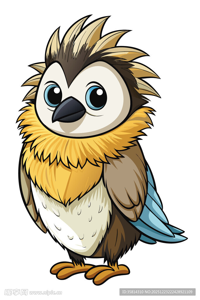 可爱卡通小鸟形象