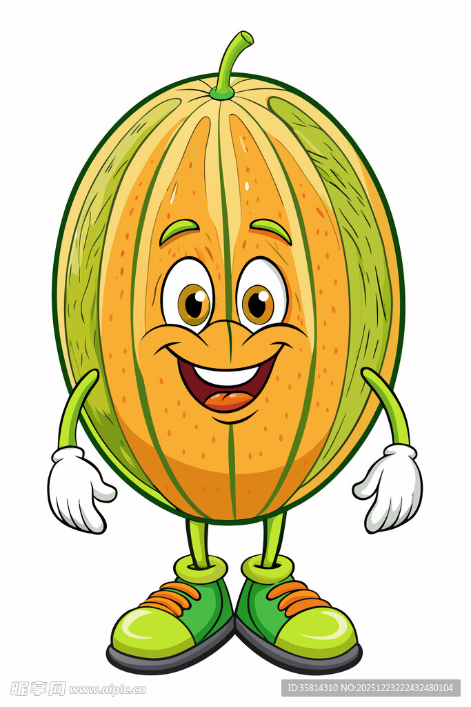可爱甜瓜卡通形象