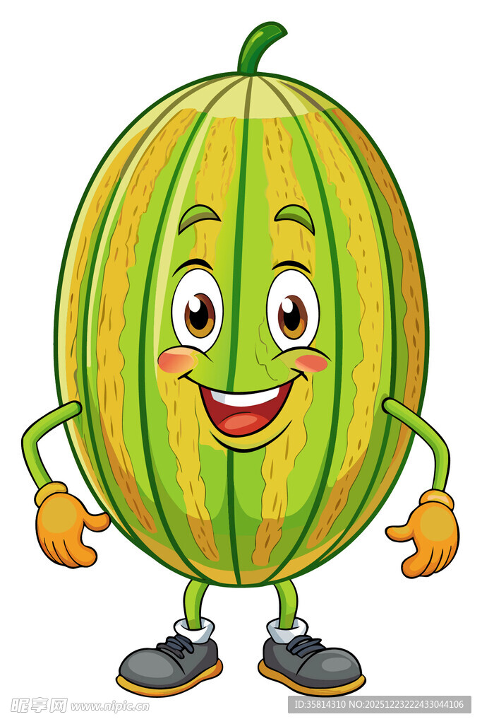 可爱甜瓜卡通形象