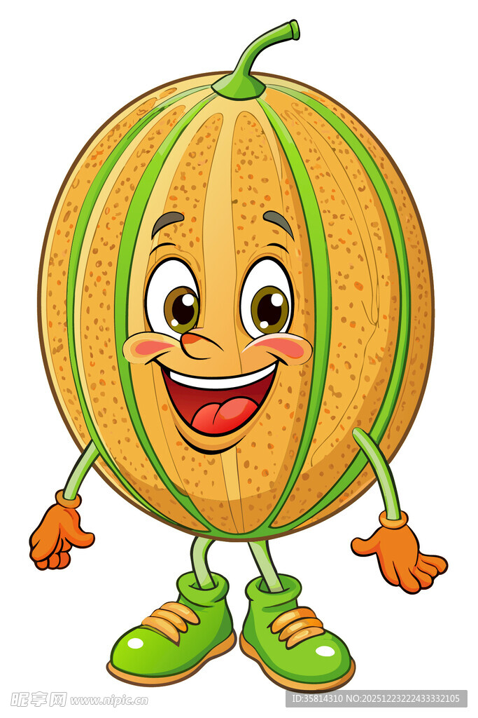 可爱甜瓜卡通形象