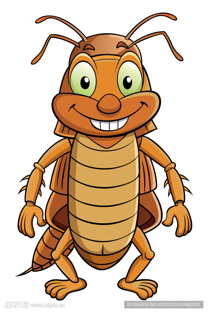 可爱卡通蟑螂形象