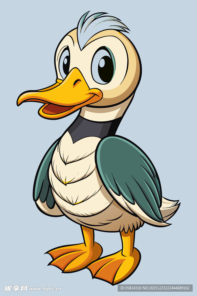 卡通鸭子形象