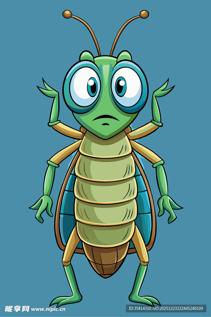 可爱卡通昆虫形象