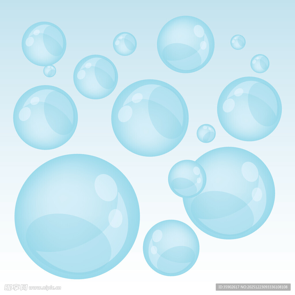 蓝色气泡
