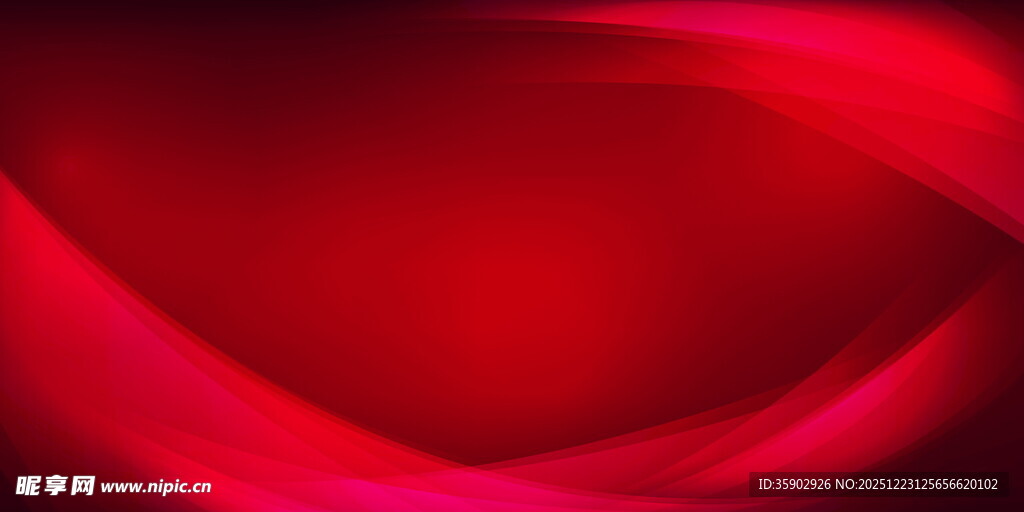 红色动感绸带背景图