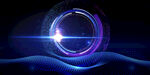科技感炫酷光效圆形图案背景