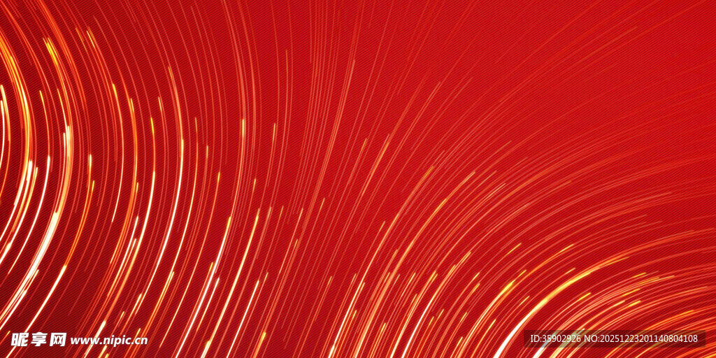 红色动感线条背景图