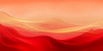 红色渐变波浪背景图