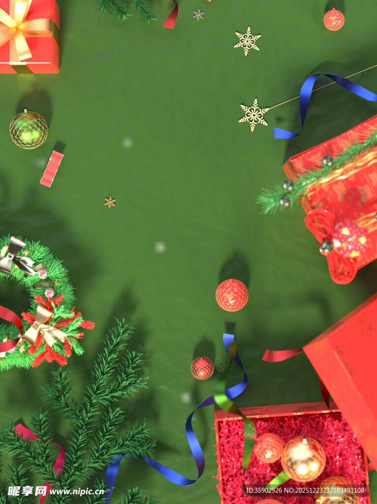 圣诞装饰布置场景