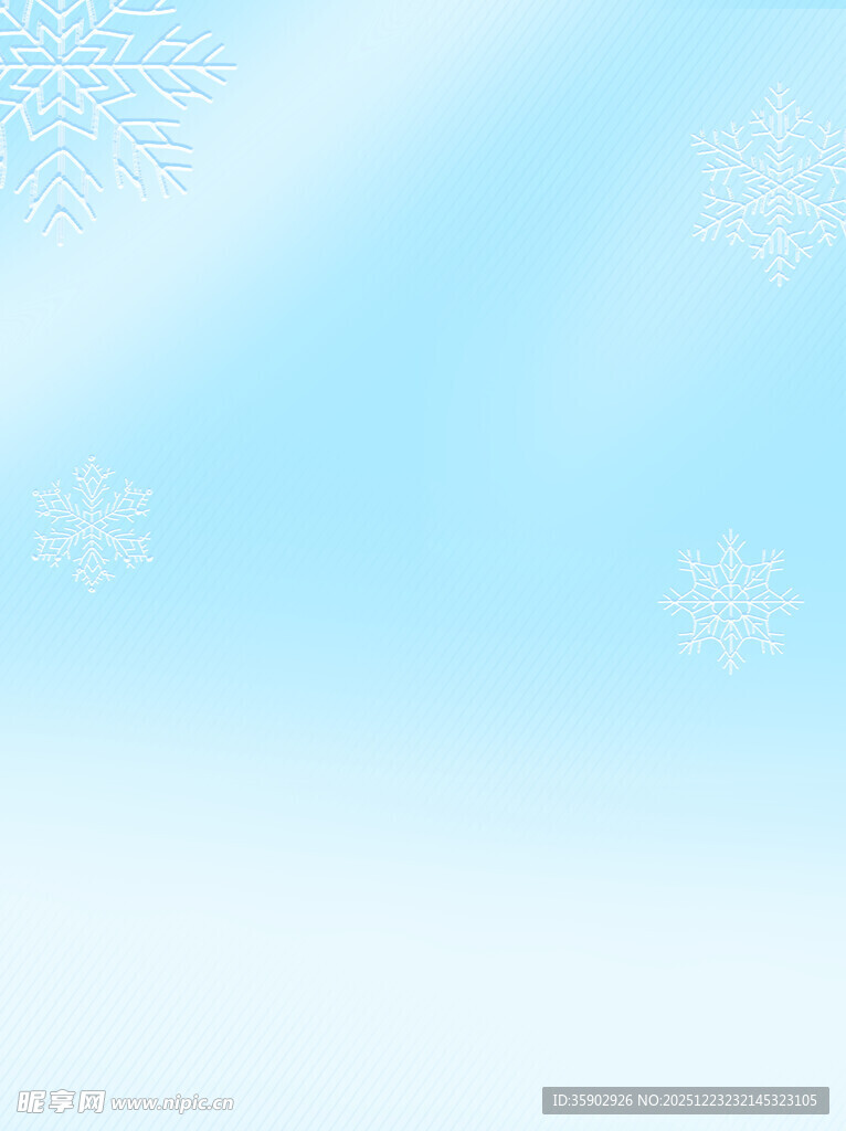 淡蓝雪花背景图
