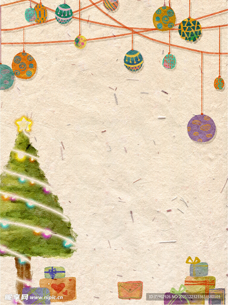 圣诞装饰与礼物场景