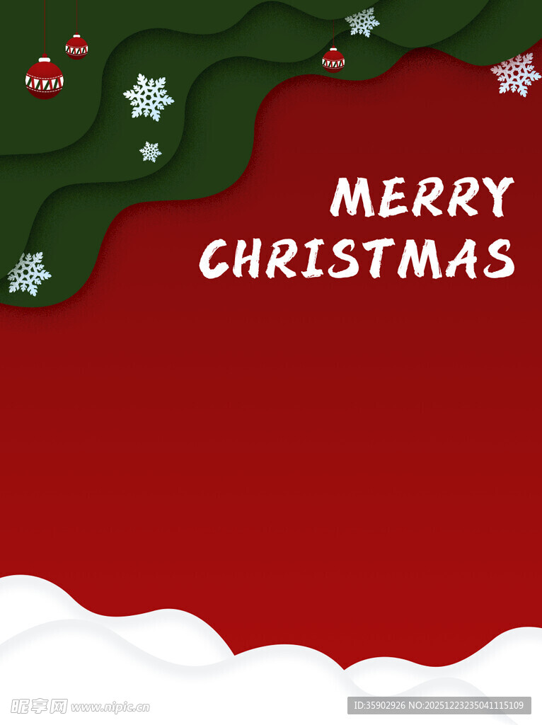 圣诞主题红色背景图