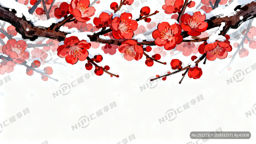 白色背景 花要密集